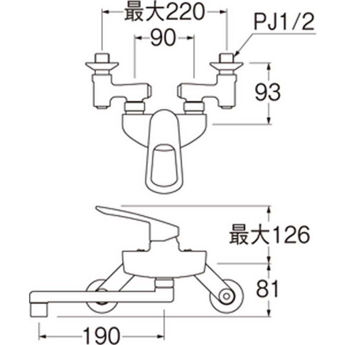 三栄水栓 シングル混合栓_1