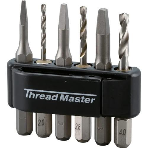 Thread Master 六角軸折れ込みボルト抜きセット(下穴ドリル付) #1、#2