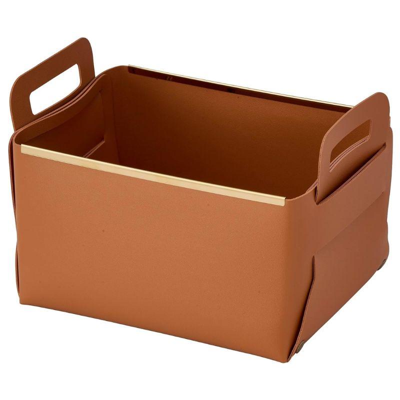 パール金属 フェイクレザー CUBEケース M CAMEL N-7136