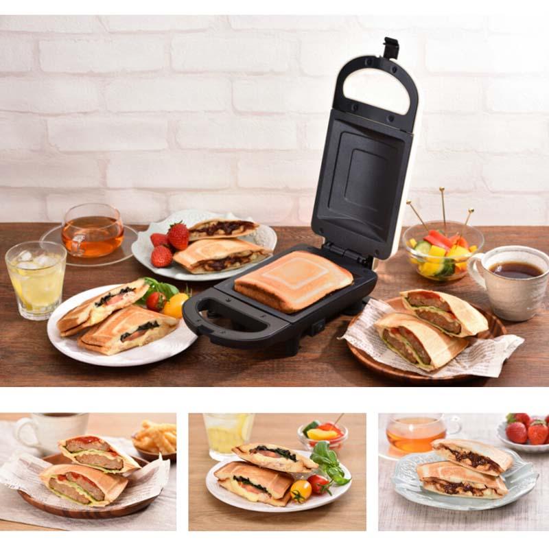 新津興器 あつもりホットサンドSSH-42ホワイト : ホームセンター