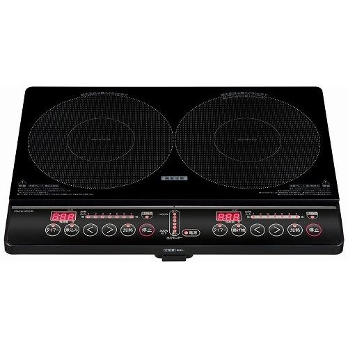 山善 2口IH調理器 IHコンロ YEM-W1456(B) 卓上コンロ 2口コンロ IH調理器YAMAZEN|hcvalor|02