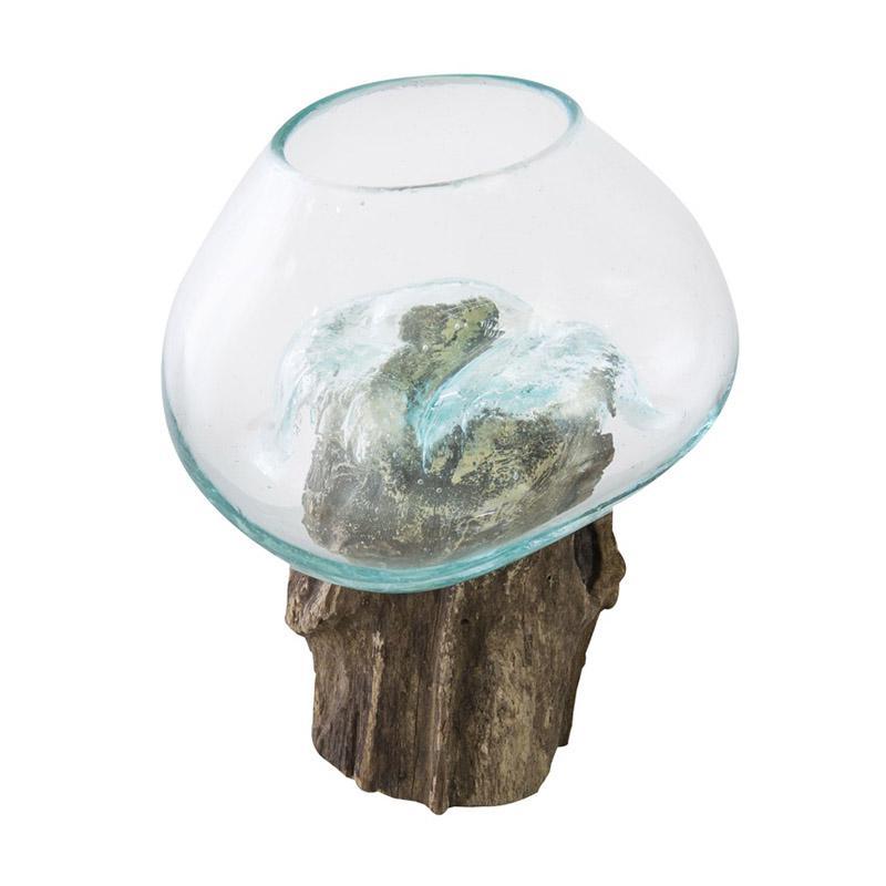 流木ガラスベース RustYokohama . . 天然の流木と融合されたガラスベースが入荷