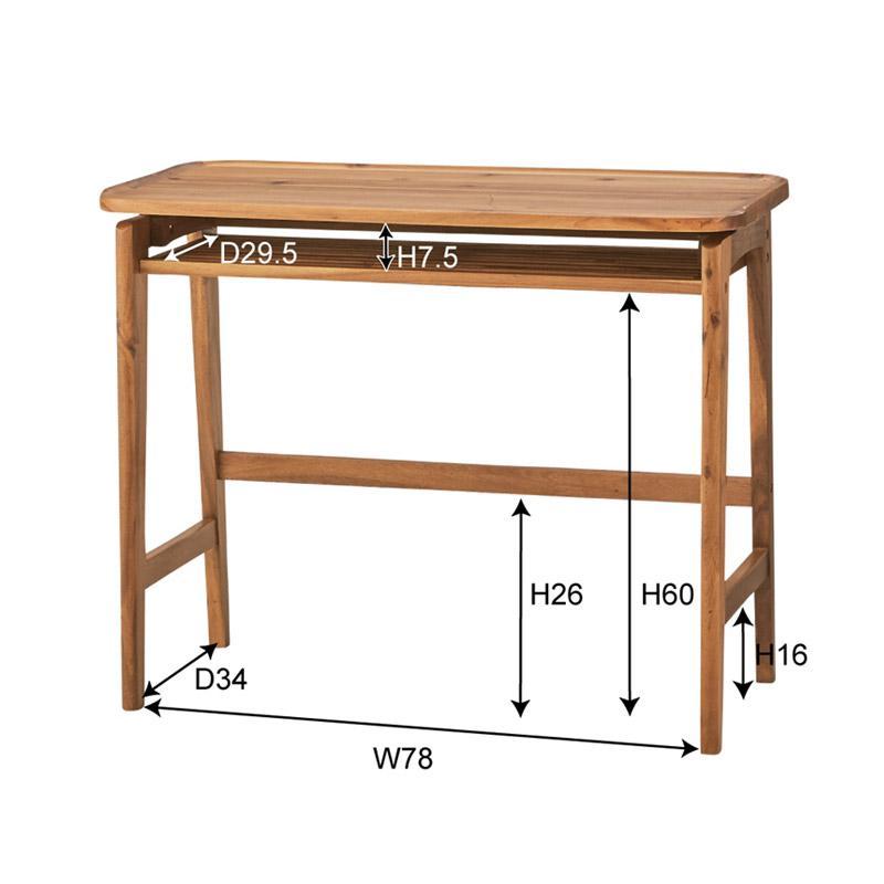 パソコンデスク 机 収納 木目 W90×D45×H72 ブラウン デスク NET-725 東谷 azumaya｜hcvalor｜02