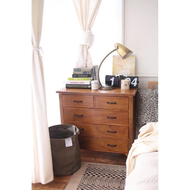 東谷 味わい深いアンティーク調の木製チェスト 4段 PM-307