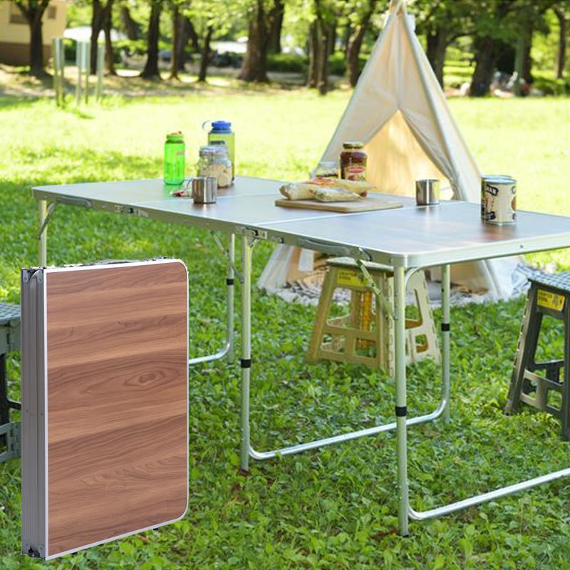 アウトドアテーブル 軽量 折りたたみ 幅180 アルミ おしゃれ 高