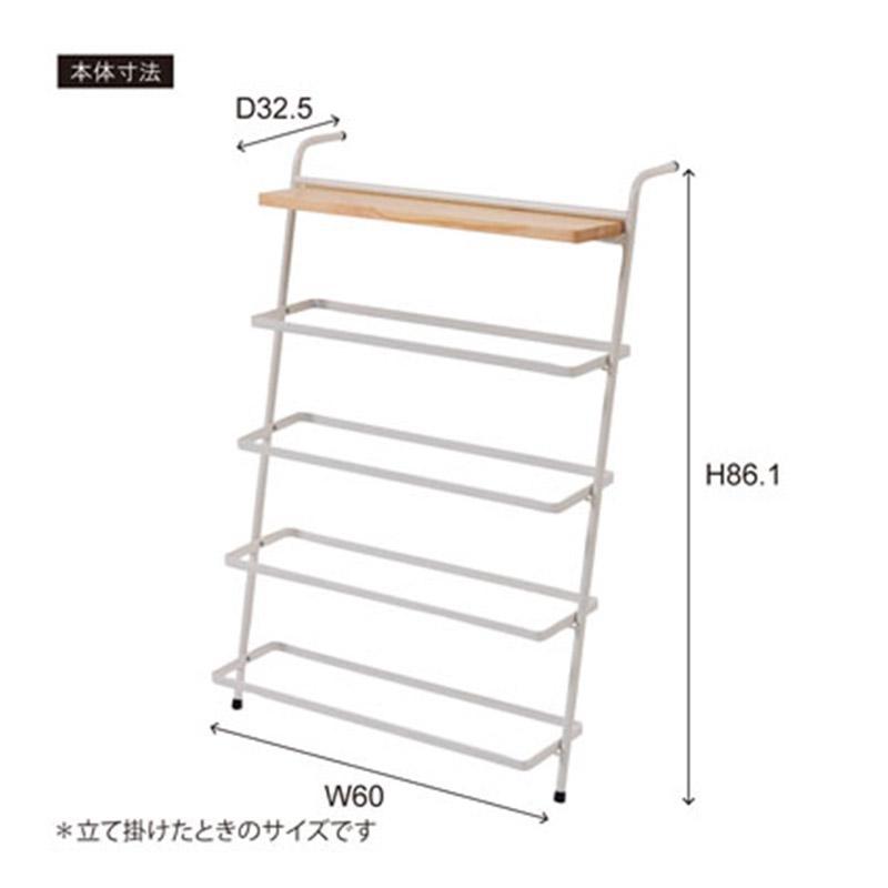 シューズラック 靴箱 薄型 おしゃれ 省スペース 下駄箱 小物入れ 玄関 収納 W60×D32.5×H86.1 ブラック アイアンシューズラック NIT-15BK NIT-15BK_1