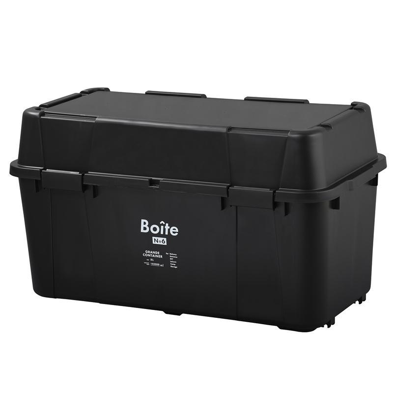 ベストコ Boiteガレージ ベランダコンテナ105L ブラック MA-4017 ベストコ Boiteガレージ ベランダコンテナ105L ブラック MA-4017