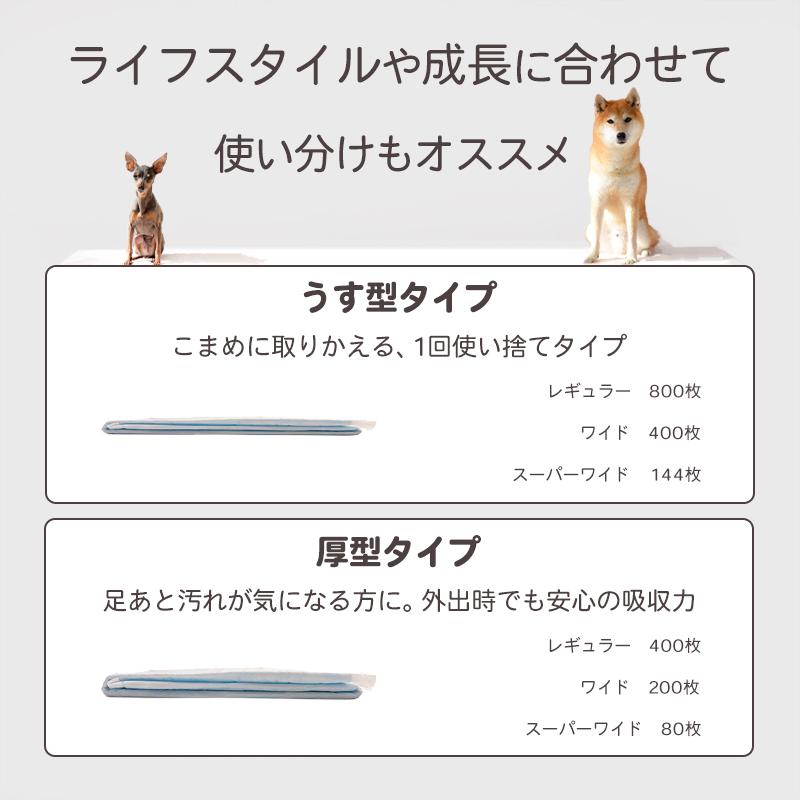 ペットシーツ 厚型 レギュラー 400枚 国産 厚型ペットシーツ 無香料 お徳用 まとめ買い 業務用 1ケース 100枚 4袋 セット｜hcvalor｜08