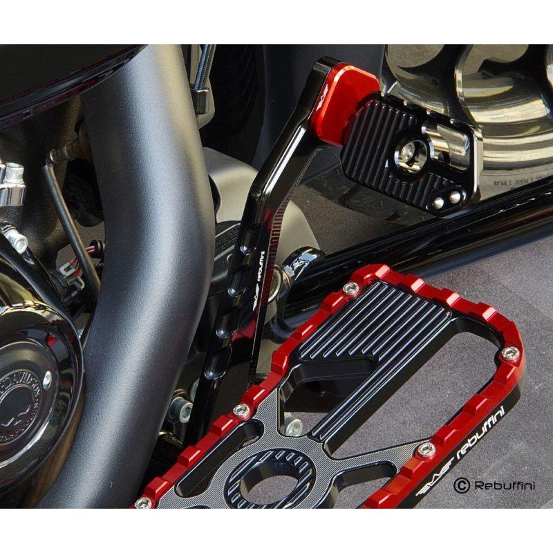 レブフィニ Wheelie リアブレーキレバー (ブラック/レッド) 2014以降 ツーリング、トライクの画像