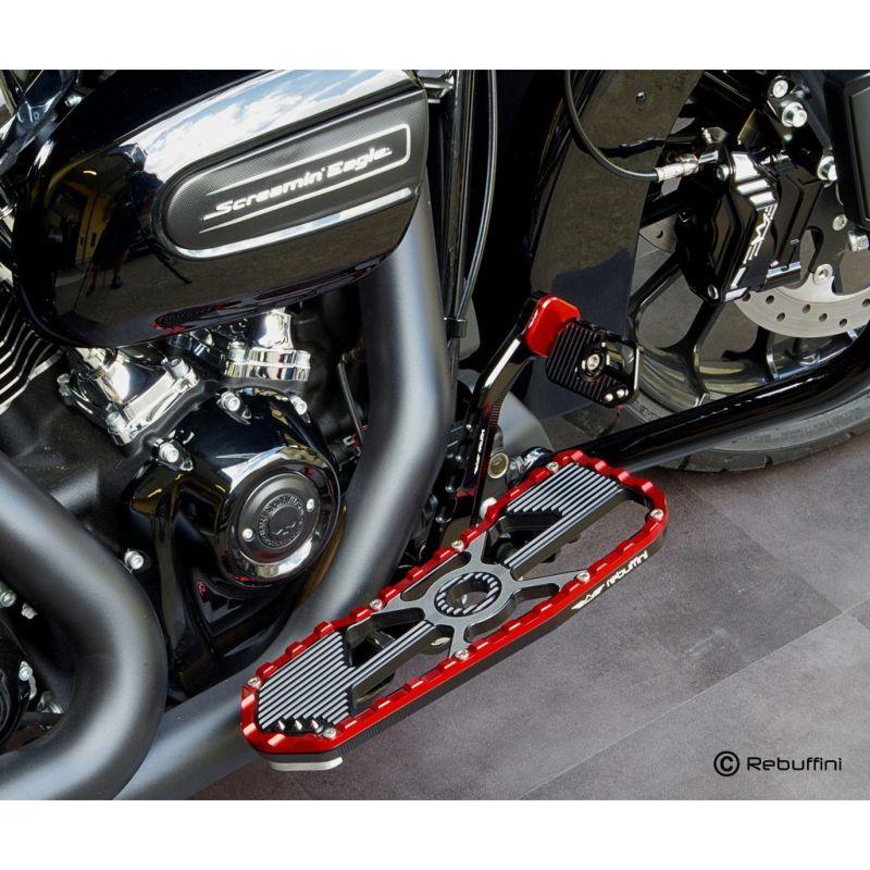 レブフィニ Wheelie リアブレーキレバー (ブラック/レッド) 2014以降 ツーリング、トライクの画像