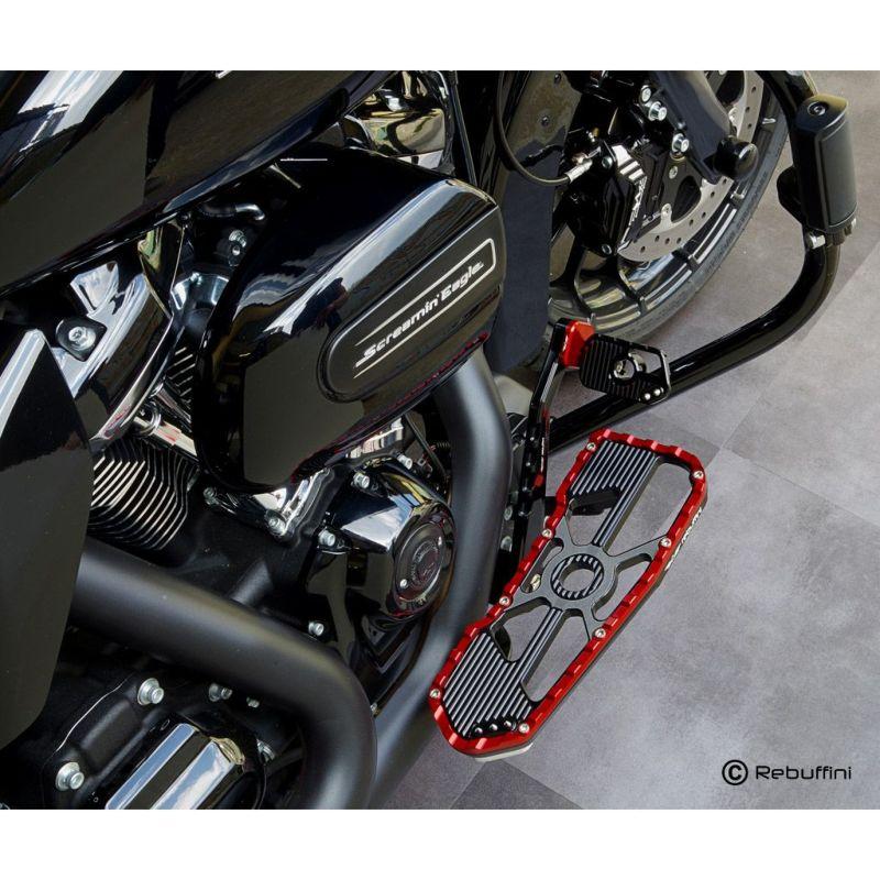 レブフィニ Wheelie リアブレーキレバー (ブラック/レッド) 2014以降 ツーリング、トライクの画像