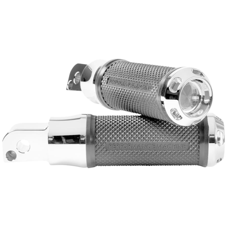 PM APEX フットペグ クローム M8ソフテイル パッセンジャー用 0035