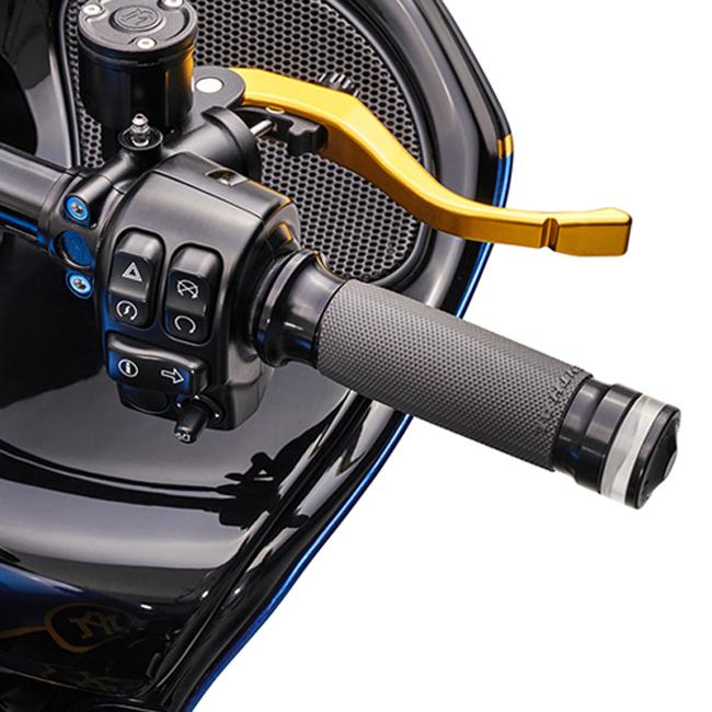 バイク ヘッドライトベゼル performance machine コントラストカット