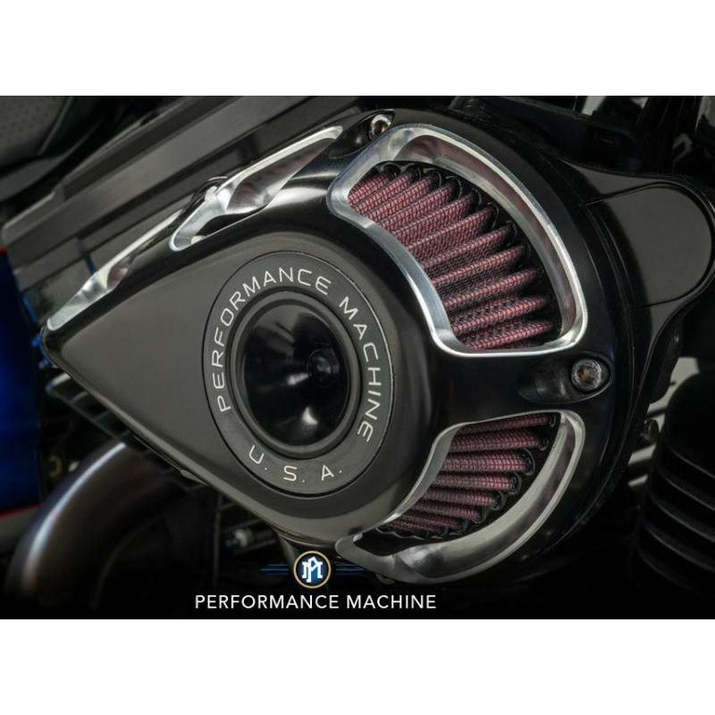 ハーレーエアークリーナー　パフォーマンスマシーン パフォーマンスマシン 0206-2114-BM エアクリーナー Jet コントラスト