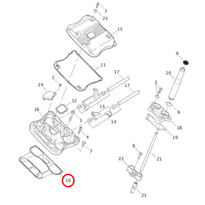 James Gaskets ロッカーボックス用ガスケット 047103 : HD-PARTS