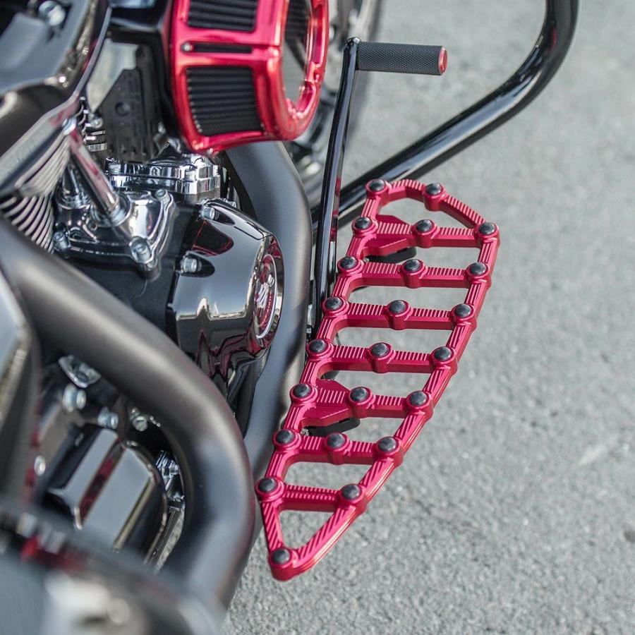 06-893:アレンネス MX Billet フロアボード レッド : HD-PARTS