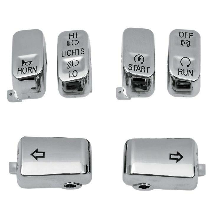 ドラッグSP 0616-0128 クローム・スイッチキャップキット 6個セット  