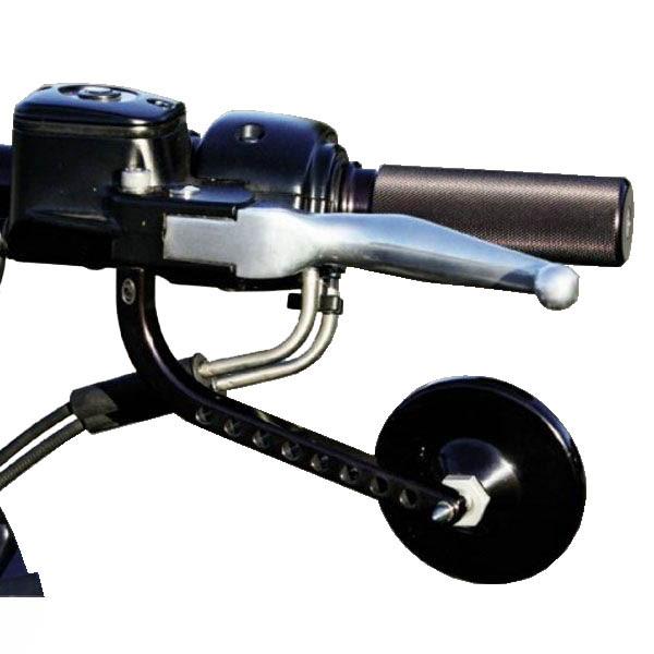 Joker Machine View Tech VII ビレットミラー ブラック 右側 バイク