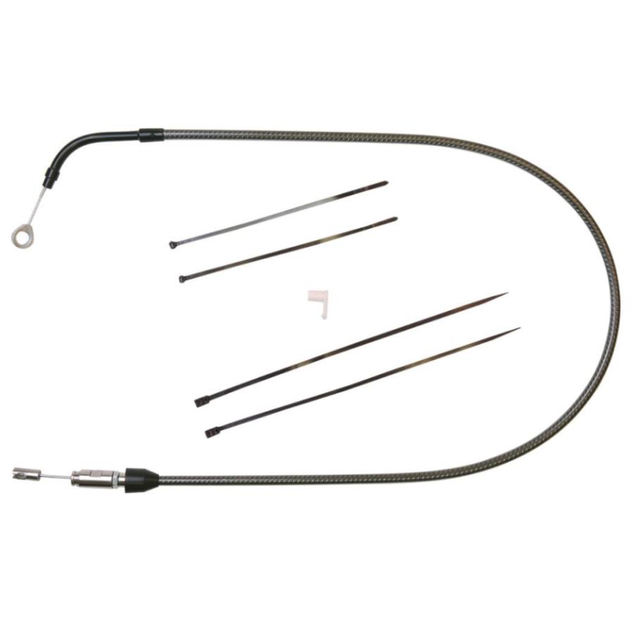 ハーレー FLHT、FLHX アッパークラッチケーブル 49インチ カーボンファイバー