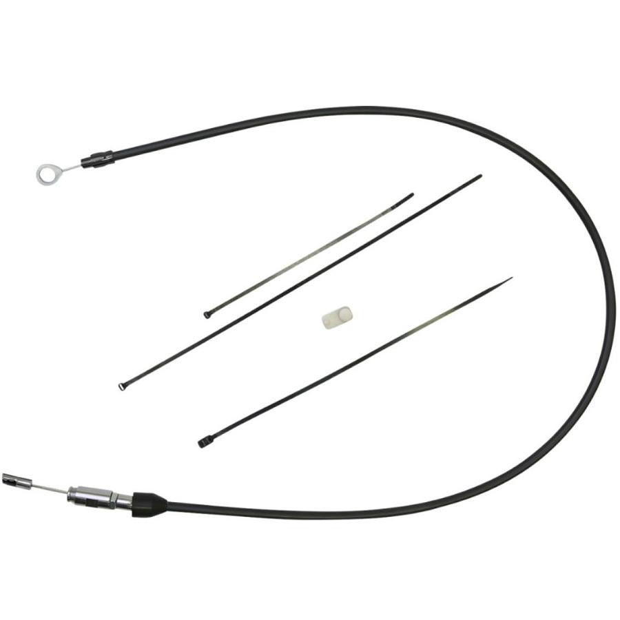 ハーレー M8ソフテイル ブレイクアウト、スポーツグライド、スリム アッパークラッチケーブル 38インチ(ノーマル長) ブラック/ブラック