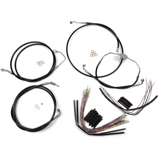 Magnum XRステンレス CVOケーブルキット 12〜14インチ ブラック