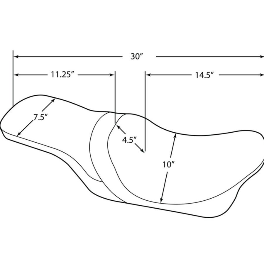 Drag Specialties プレデター シート スムース : HD-PARTS ハーレー
