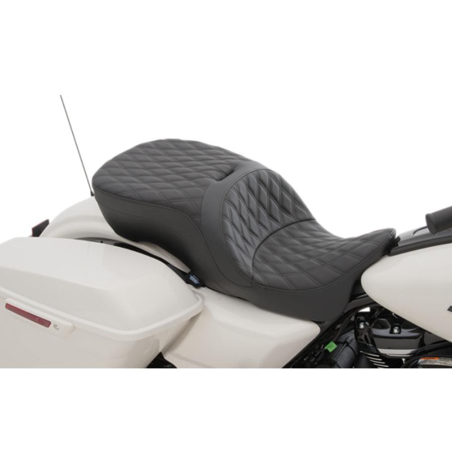 ツーリング バックレスト対応 2UPシート ダブルダイアモンド