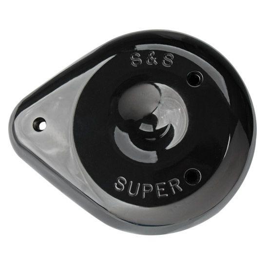 S&S ティアドロップエアクリーナーカバー ブラック : HD-PARTS