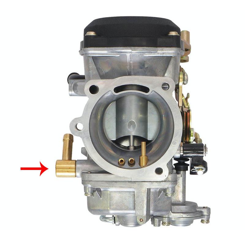 CVキャブレター用 ハイフロー フューエルインレット ブラス 【Yost Performance】 10500123HDPARTS