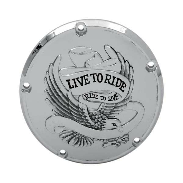 ドラッグSP 1107-0157 Drag Specialties Live to Ride ダービーカバー
