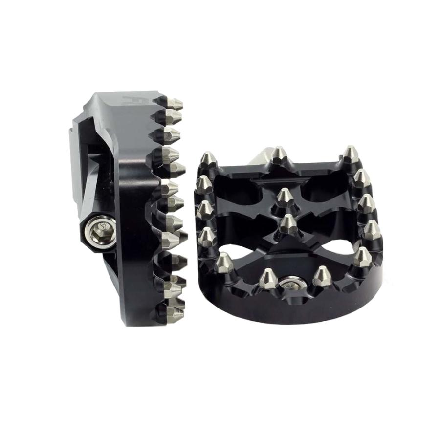 FLO motorsports MXスタイル フットペグ ブラック 122-8061 : HD-PARTS 