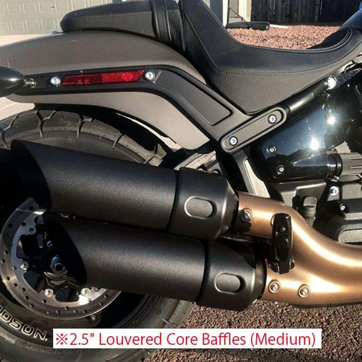 TABパフォーマンス 131-2293-B-25 FXFB スラッシュカット スリップオンマフラー ブラック 2.5インチバッフル