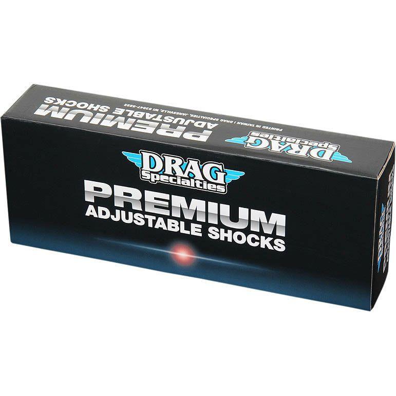 Drag Specialties 車高調節サスペンション ハード ブラック ダイナ 12