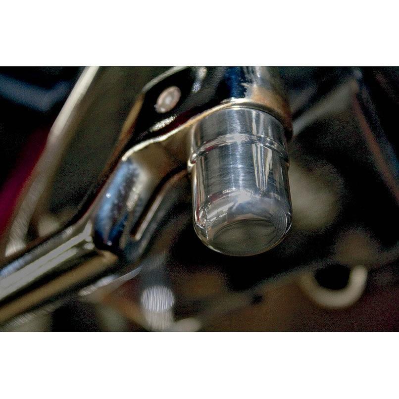 トッズサイクル 1602-0406 Todds Cycle Spline シフターカバー クローム
