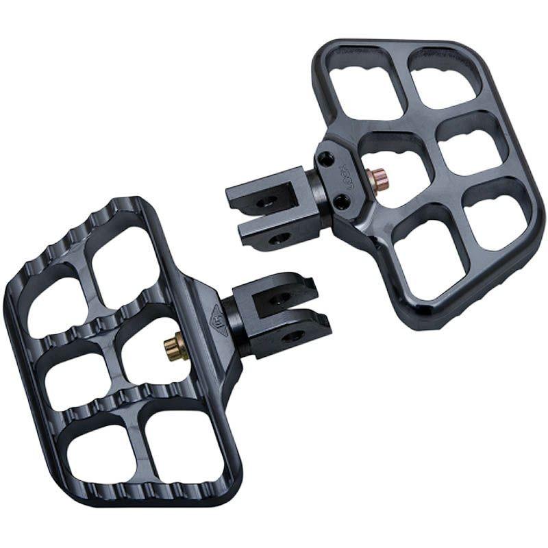 ジョーカーマシン 1621-0918 MINI SERRATED フロアボード ライダー用 ブラック M8 ソフテイル