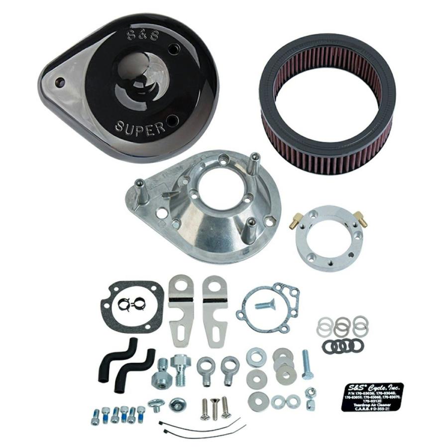 S&S 170-0307E ティアドロップエアクリーナー グロスブラック S&S 170-0307E ティアドロップエアクリーナー グロスブラック