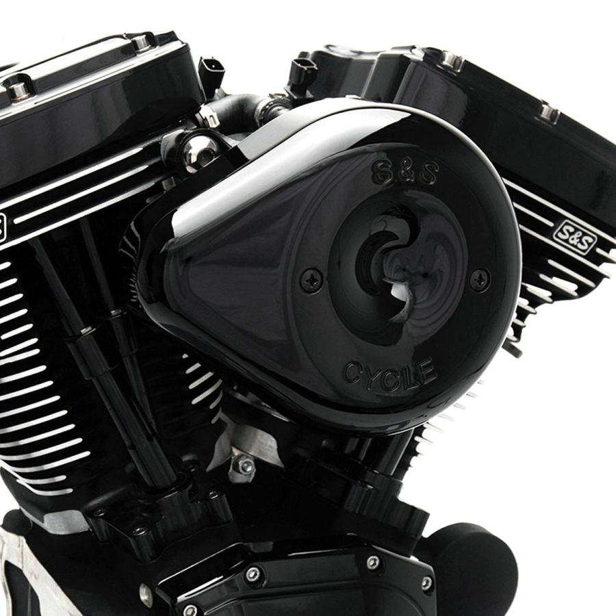 S&S 170-0527B ステルスエアクリーナー ティアドロップタイプ ブラック 