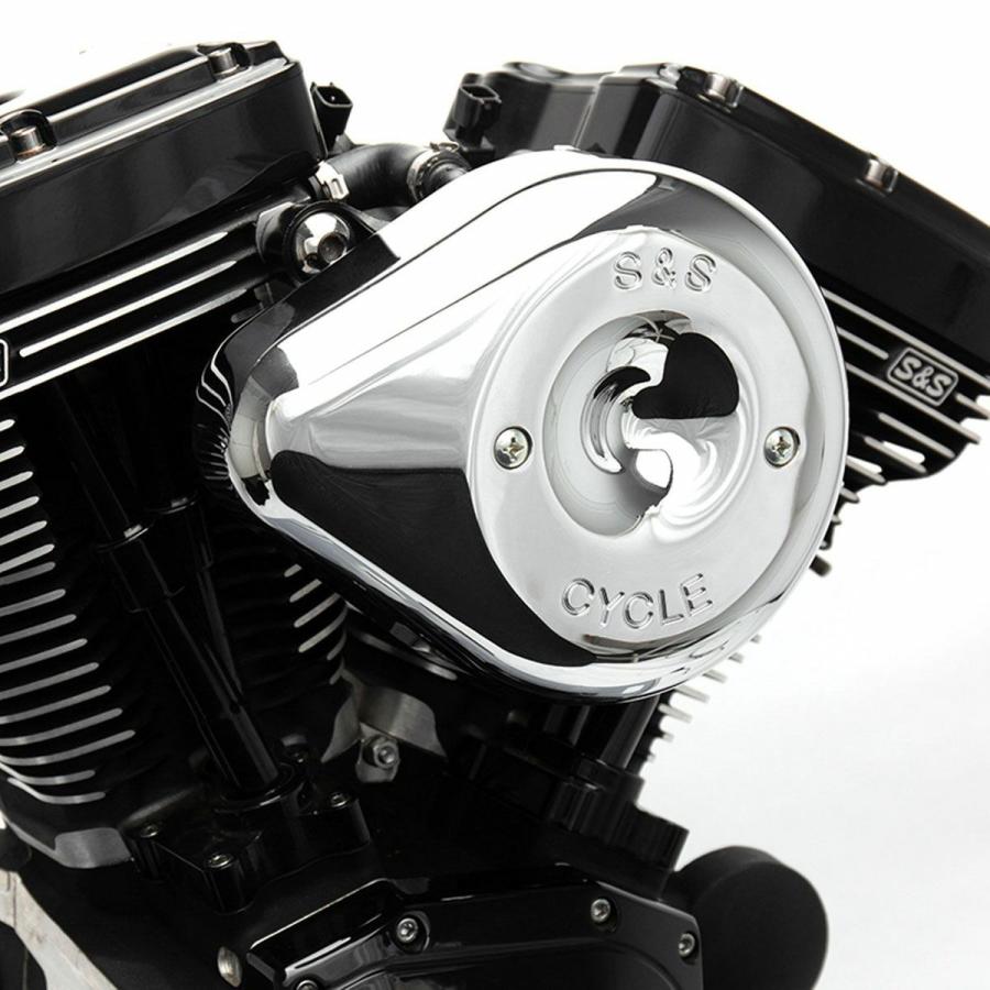 S＆S 170-0528 ステルスエアクリーナー ティアドロップタイプ クローム