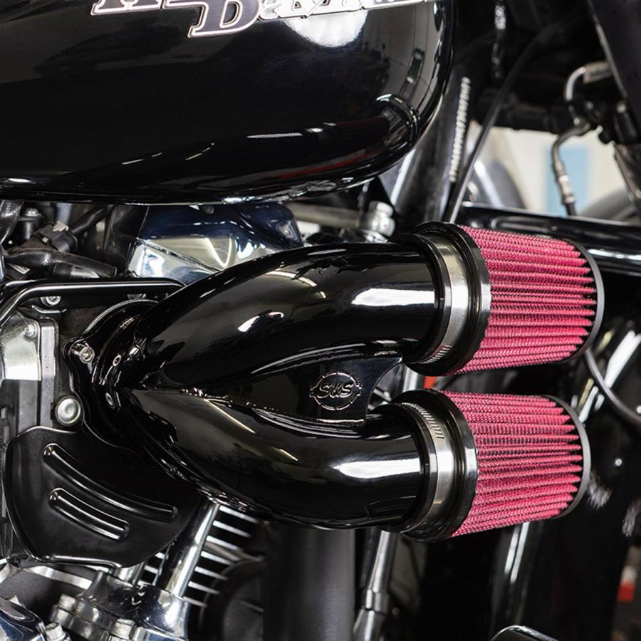 S&S チューンドインダクション・エアクリーナー M8用 グロスブラック