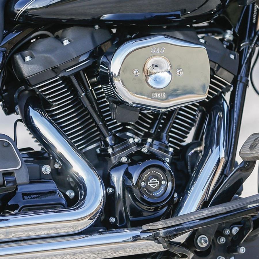 S&S 170-0595 ステルス トリビュート エアクリーナーM8 クローム 2018〜2024 ソフテイル、2017〜2024 ツーリング、トライク
