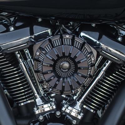 Arlen Ness 18-997 15-Spoke Invertedエアクリーナー ブラック 2017