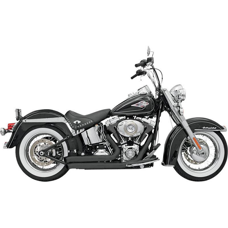 バッサーニ 1800-1158 BASSANI FireSweepえり巻き 黒いこと 1986〜2017 ソフテイル 車、バイク、自転車-マフラー
