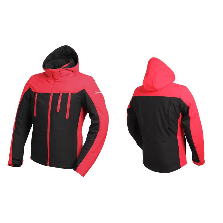 ジャケット・アウター peak デグナー 19WJ-21-RDBK-XL ソフトシェル・フード付ジャケット レッド
