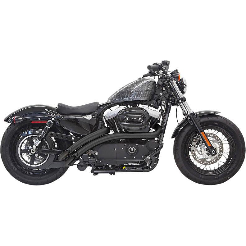 BASSANI RadialSweepers マフラー ブラック スポーツスター : HD-PARTS