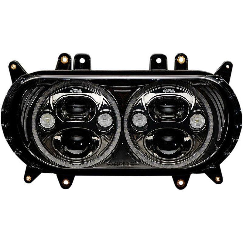 カスタムダイナミクス 2001-1544 Custom Dynamics LED デュアルヘッドライト ブラック FLTRU、FLTRX、FLTRXS