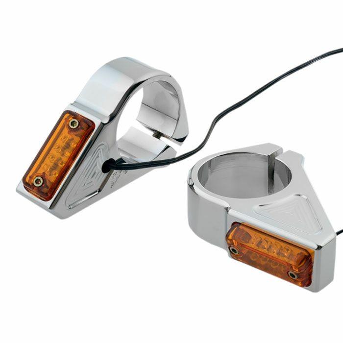 ジョーカー マシン 2020-1450 RECTANGLE 39mmフォークマウント LEDターンシグナル クローム