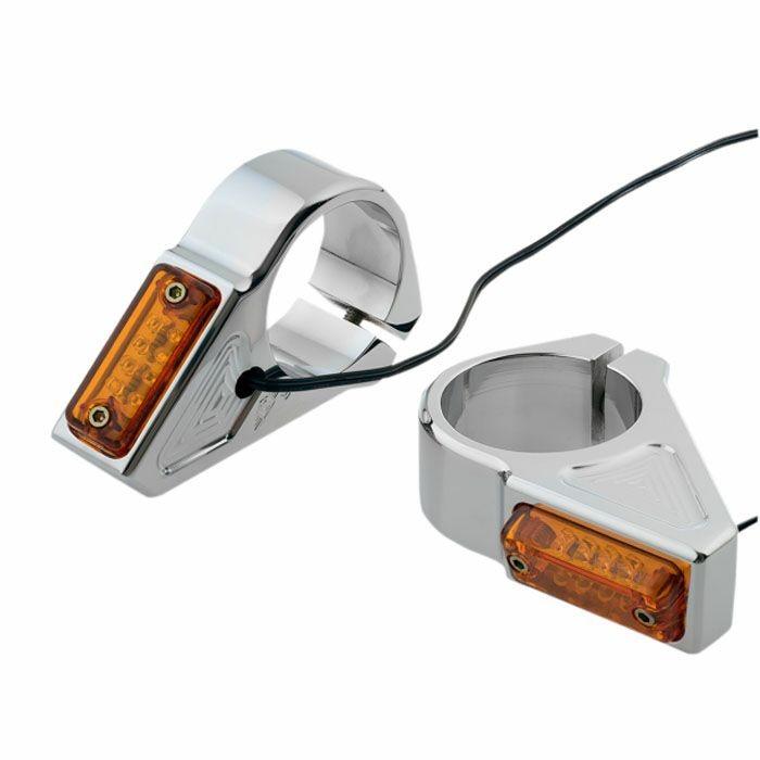 ジョーカー マシン 2020-1452 RECTANGLE 41mmフォークマウント LEDターンシグナル クローム