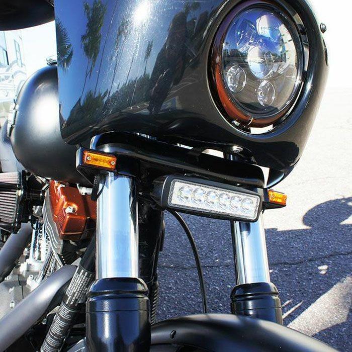 ジョーカー マシン 2020-1452 RECTANGLE 41mmフォークマウント LEDターンシグナル クロームの画像