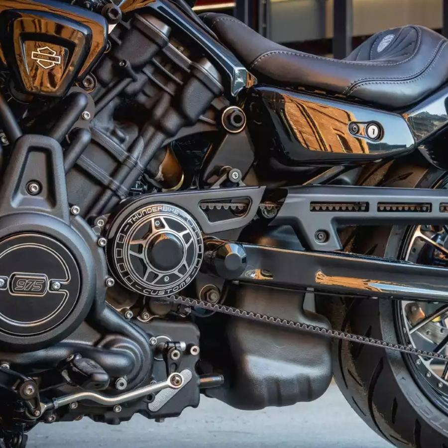 ハーレー ナイトスター RH975 スイングアームアクスルカバー ブラック 