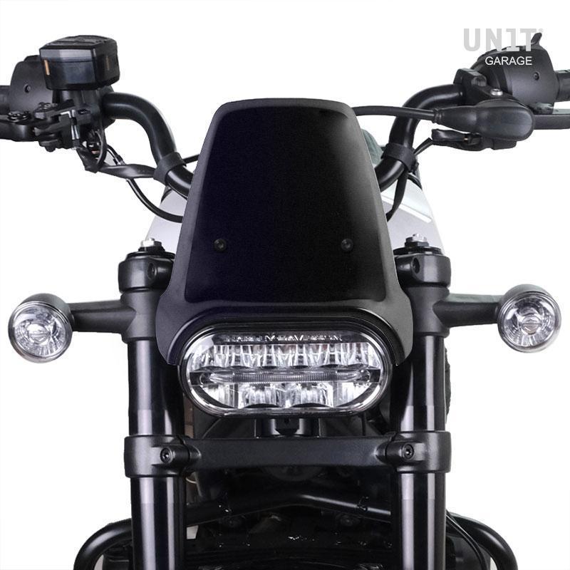 ハーレー スポーツスターS用 ウィンドシールド(マットブラック) UNIT